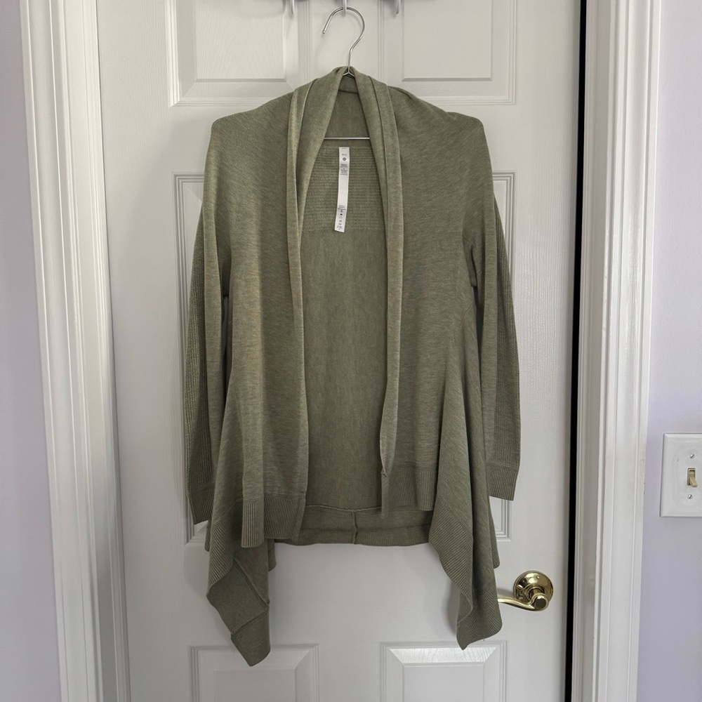 Lululemon Cashlu Knit Wrap Open Front Cardigan